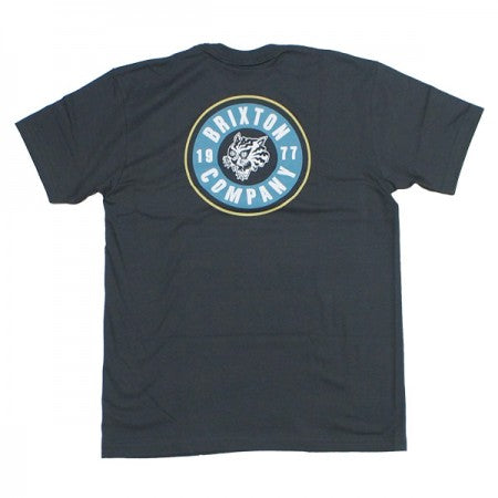BRIXTON　Tシャツ　"RAGE S/S STANDARD TEE"　(Washed Black)