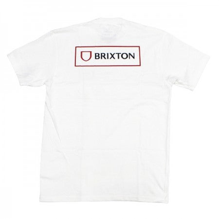 BRIXTON　Tシャツ　"ALPHA BLOCK S/S STANDARD TEE"　(White)