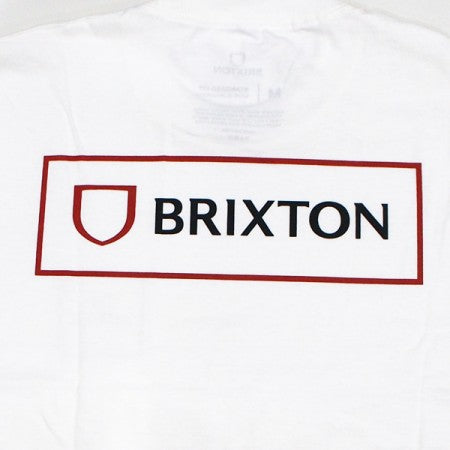 BRIXTON　Tシャツ　"ALPHA BLOCK S/S STANDARD TEE"　(White)