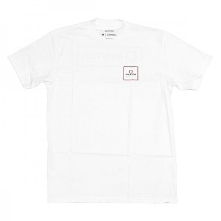 BRIXTON　Tシャツ　"ALPHA BLOCK S/S STANDARD TEE"　(White)