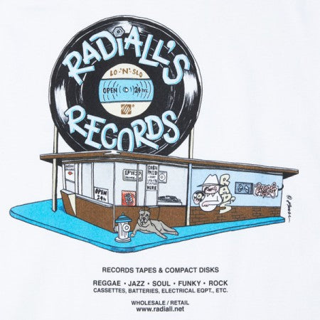 RADIALL　Tシャツ　"WATCHDOG CREW NECK T-SHIRT S/S"　(White)