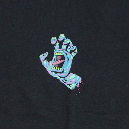 SANTA CRUZ　Tシャツ　"SPIRAL STRIP HAND TEE"　(Black)