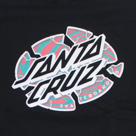 SANTA CRUZ　Tシャツ　"SPLIT HAND BROKEN DOT TEE"　(Black)
