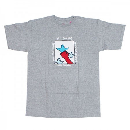 KROOKED　Tシャツ　"KNOCKOUT POWER TEE"　(Athletic Heather)