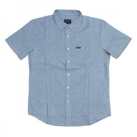 BRIXTON　S/Sシャツ　"CHARTER OXFORD S/S WOVEN"　(Light Blue Chambray)