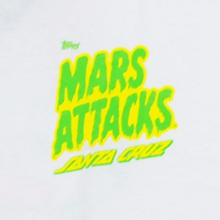 SANTACRUZ　"MARS ATTACKS MARTIAN HAND TEE"　(White)