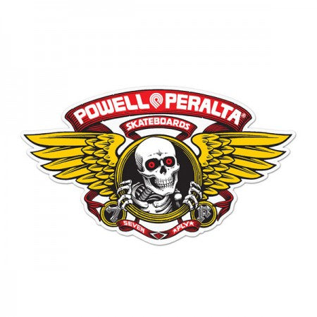 POWELL　ステッカー　"WINGED RIPPER Die-Cut 5'"　(Red)