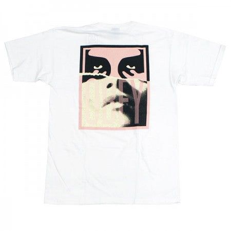 OBEY　Tシャツ　"OBEY NOIR WOMAN ICON 2 BASIC TEE"　(White)