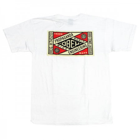 OBEY　Tシャツ　"OBEY PROP. ENGINEERING BASIC TEE"　(White)