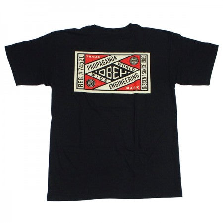 OBEY　Tシャツ　"OBEY PROP. ENGINEERING BASIC TEE"　(Black)