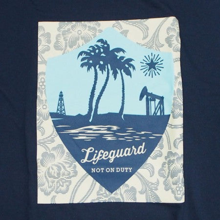 OBEY　Tシャツ　"LIFEGUARD NOT ON DUTY BASIC TEE"　(Navy)