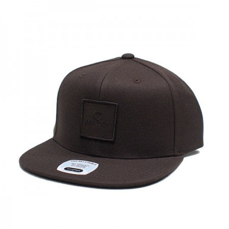 BRIXTON　キャップ　"ALPHA SQUARE MP SNAPBACK CAP"　(Dark Earth)