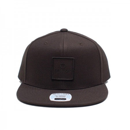 BRIXTON　キャップ　"ALPHA SQUARE MP SNAPBACK CAP"　(Dark Earth)