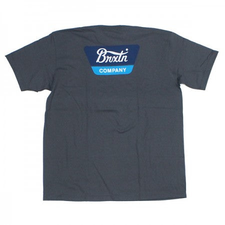 BRIXTON　Tシャツ　"LINWOOD S/S STANDARD TEE"　(Heavy Metal / Navy)