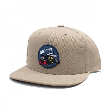 BRIXTON　キャップ　"STINGER MP SNAPBACK CAP"　(Sand)