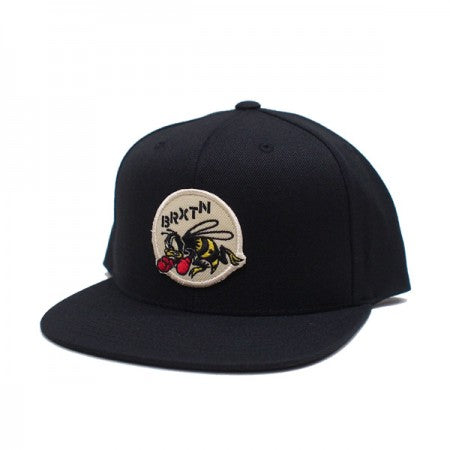 BRIXTON　キャップ　"STINGER MP SNAPBACK CAP"　(Black)