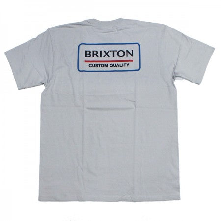 BRIXTON　Tシャツ　"PALMER PROPER S/S STANDARD TEE"　(Silver)