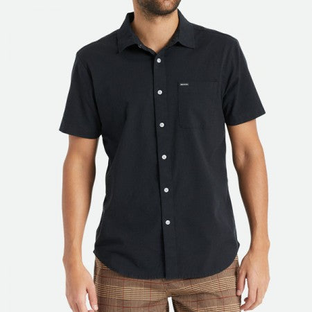 BRIXTON　S/Sシャツ　"CHARTER OXFORD S/S WOVEN"　(Black)