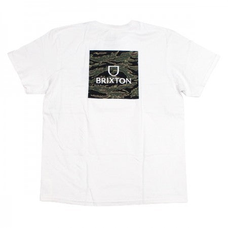 BRIXTON　Tシャツ　"ALPHA SQUARE S/S STANDARD TEE"　(White / Tiger Camo)