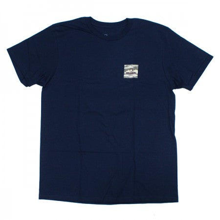 BRIXTON　Tシャツ　"ALPHA SQUARE S/S STANDARD TEE"　(Washed Navy / Off White Tiger Camo)