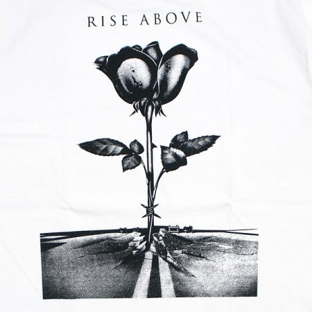 OBEY　Tシャツ　"OBEY RISE ABOVE ROSE CLASSIC TEE"　(White)