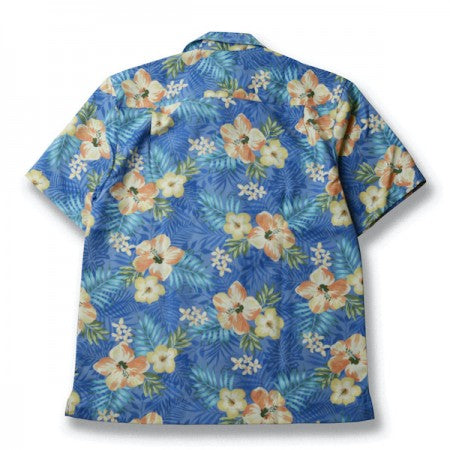 MINOS　S/Sシャツ　"KOISA HIBISCUS ALOHA SHIRT"　(Riviera Blue)