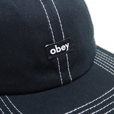 OBEY　キャップ　"MAC 6 PANEL SNAPBACK CAP"　(Black)