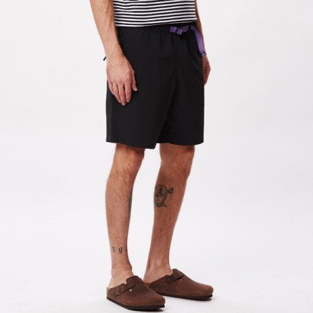 OBEY　ショーツ　"EASY RELAXED TRACK SHORT"　(Black)