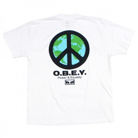 ★30%OFF★ OBEY　Tシャツ　"OBEY PEACE PUNK CLASSIC TEE"　(White)