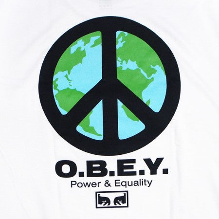 ★30%OFF★ OBEY　Tシャツ　"OBEY PEACE PUNK CLASSIC TEE"　(White)