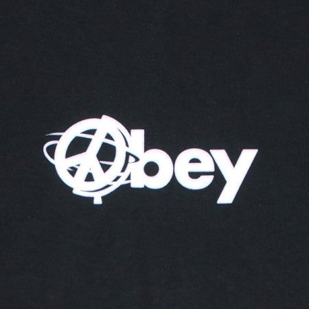 ★30%OFF★ OBEY　Tシャツ　"OBEY ALL AROUND THE WORLD CLASSIC TEE"　(Black)