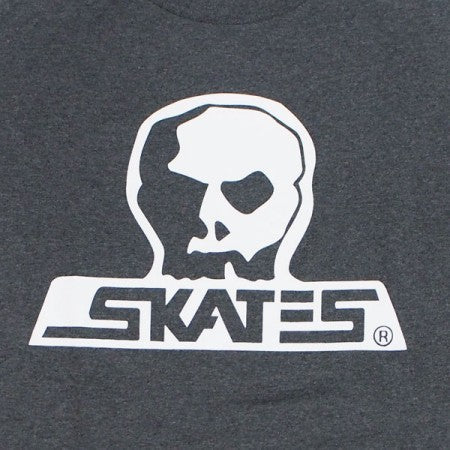 SKULL SKATES　"BURBS LOGO Tシャツ COAL HEATHER"　(Charcoal Gray/White) 限定カラー