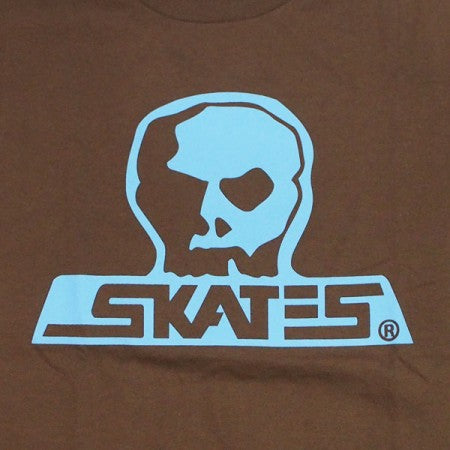 SKULL SKATES　"BURBS LOGO Tシャツ SE RACING"　(Brown/Blue) 限定カラー