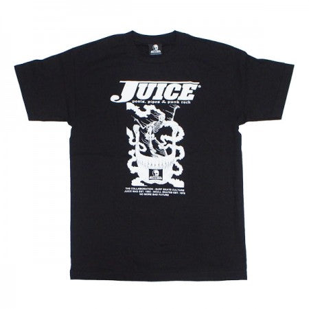 SKULL SKATES × JUICE MAGAZINE　"コラボTシャツ"　(Black)