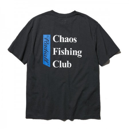 RADIALL × CHAOS FINSHING CLUB　Tシャツ　"BLUE HOURS CREW NECK T-SHIRT S/S"　(Black)