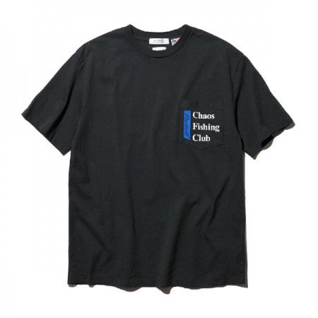 RADIALL × CHAOS FINSHING CLUB　Tシャツ　"BLUE HOURS CREW NECK T-SHIRT S/S"　(Black)
