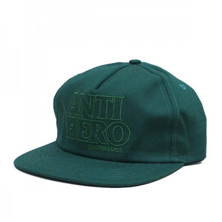 ANTI HERO　キャップ　"BLACK HERO OUTLINE SNAPBACK CAP"　(Green)