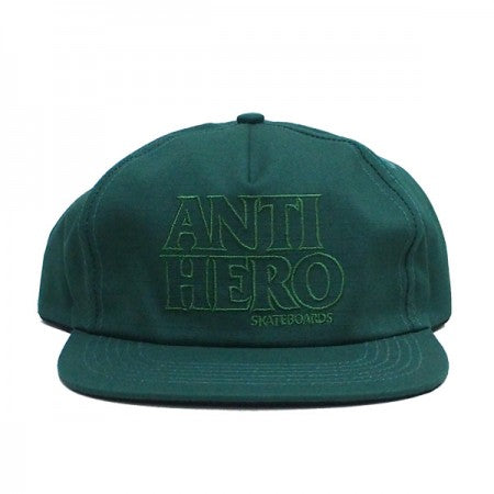 ANTI HERO　キャップ　"BLACK HERO OUTLINE SNAPBACK CAP"　(Green)