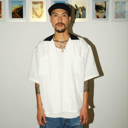 RADIALL　S/Sシャツ　"VERSION DEL OPEN COLLARED SHIRT S/S"　(White)