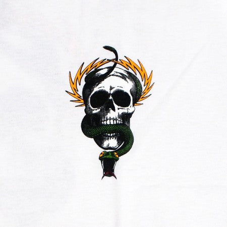 POWELL　Tシャツ　"MIKE MCGILL SKULL & SNAKE TEE"　(White)