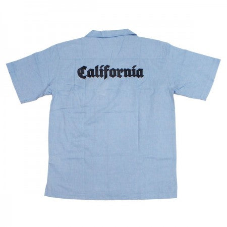 seedleSs　S/Sシャツ　"SD COTTON/HEMP OPEN SHIRTS"　(Sax Blue)