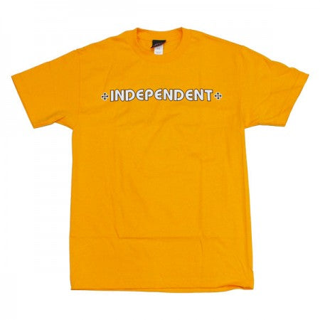 INDEPENDENT　Tシャツ　"BAR/CROSS TEE"　(Gold)