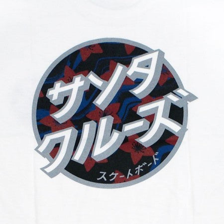 SANTA CRUZ　Tシャツ　"JAPANESE BLOSSOM DOT TEE"　(White)