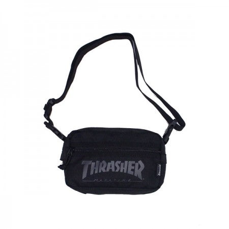 THRASHER　ミニショルダーバッグ　"THRSG400"　(Black/Black)