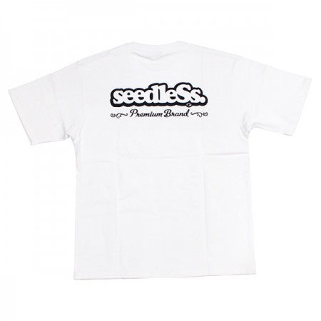 seedleSs　Tシャツ　"MORE GIVE LESSL OSE OVER SIZE 9.1 oz S/S TEE"　(White)