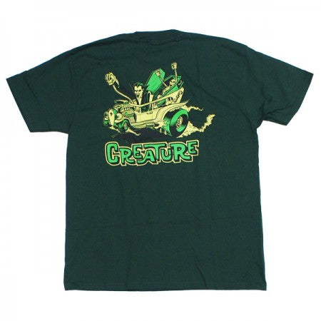 CREATURE　Tシャツ　"MONSTER MOBILE TEE"　(Forest Green)