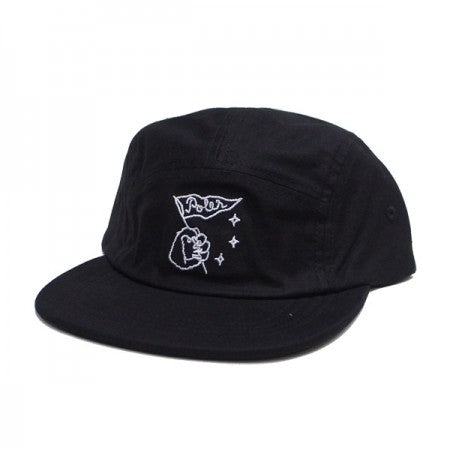 POLeR　キャップ　"BEAR PAWS 5 FLOPPY CANVAS CAP"　(Black)