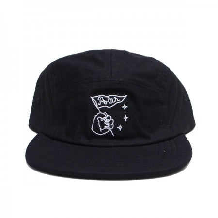 POLeR　キャップ　"BEAR PAWS 5 FLOPPY CANVAS CAP"　(Black)