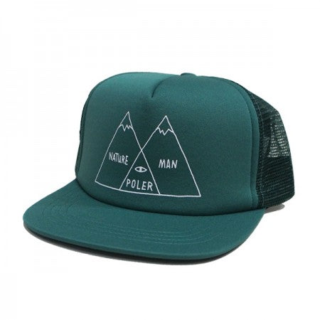 POLeR　メッシュキャップ　"VENN DIAGRAM MESH TRUCKER CAP"　(Green)