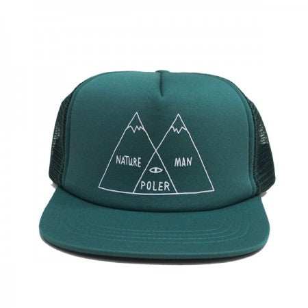 POLeR　メッシュキャップ　"VENN DIAGRAM MESH TRUCKER CAP"　(Green)